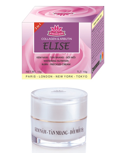 ELISE KEM NÁM - TÀN NHANG - ĐỒI MỒI 15G mỹ phẩm thảo dược hoa sen ELISE KEM NÁM - TÀN NHANG - ĐỒI MỒI 15G mỹ phẩm thảo dược hoa sen