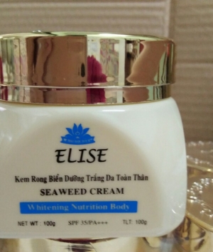ELISE KEM DƯỠNG TOÀN THÂN RONG BIỂN 100GR HŨ mỹ phẩm hoa sen ELISE KEM DƯỠNG TOÀN THÂN RONG BIỂN 100GR HŨ mỹ phẩm hoa sen