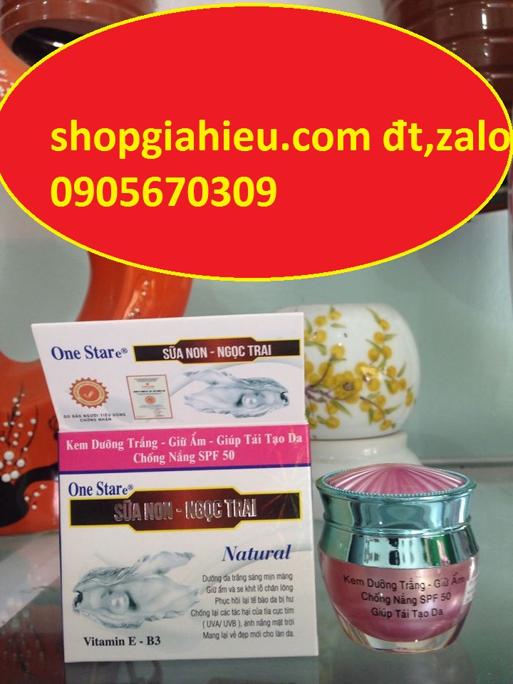 kem dưỡng trắng giữ ẩm tái tạo da siêu chống nắng SPF 50 (20g) one stare sữa non ngọc trai 100% thiên nhiên mỹ phẩm thịnh phát kem dưỡng trắng giữ ẩm tái tạo da siêu chống nắng SPF 50 (20g) one stare sữa non ngọc trai 100% thiên nhiên mỹ phẩm thịnh phát