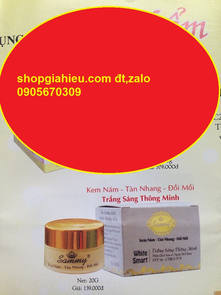 sammy kem nám tàn nhang đồi mồi trắng sáng thông minh 20g sammy kem nám tàn nhang đồi mồi trắng sáng thông minh 20g