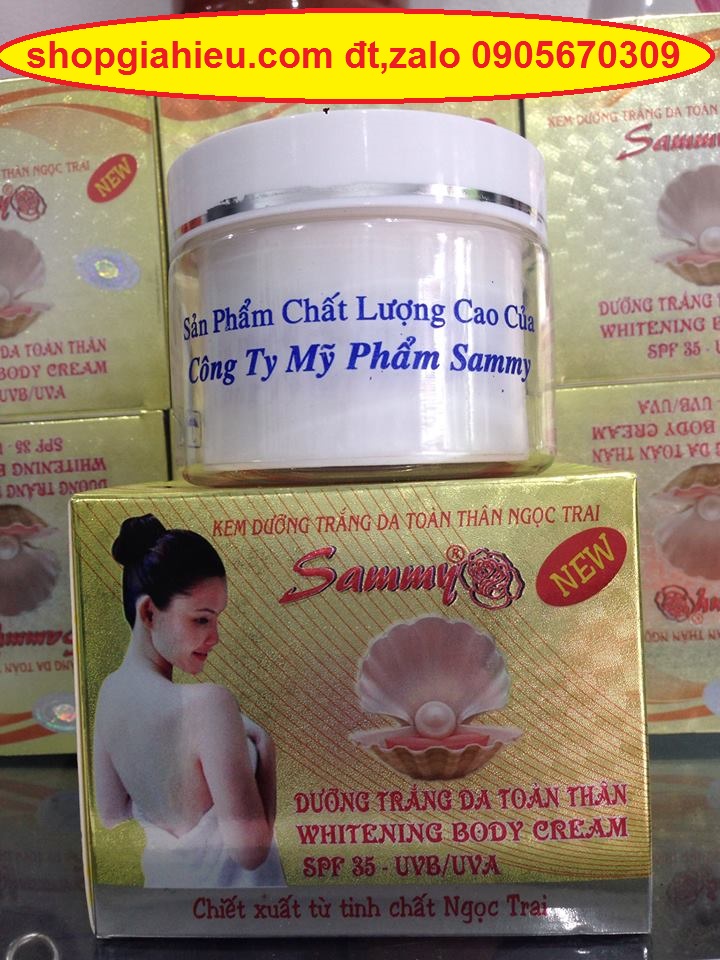 sammy kem dưỡng trắng da toàn thân ngọc trai 120g sammy kem dưỡng trắng da toàn thân ngọc trai 120g