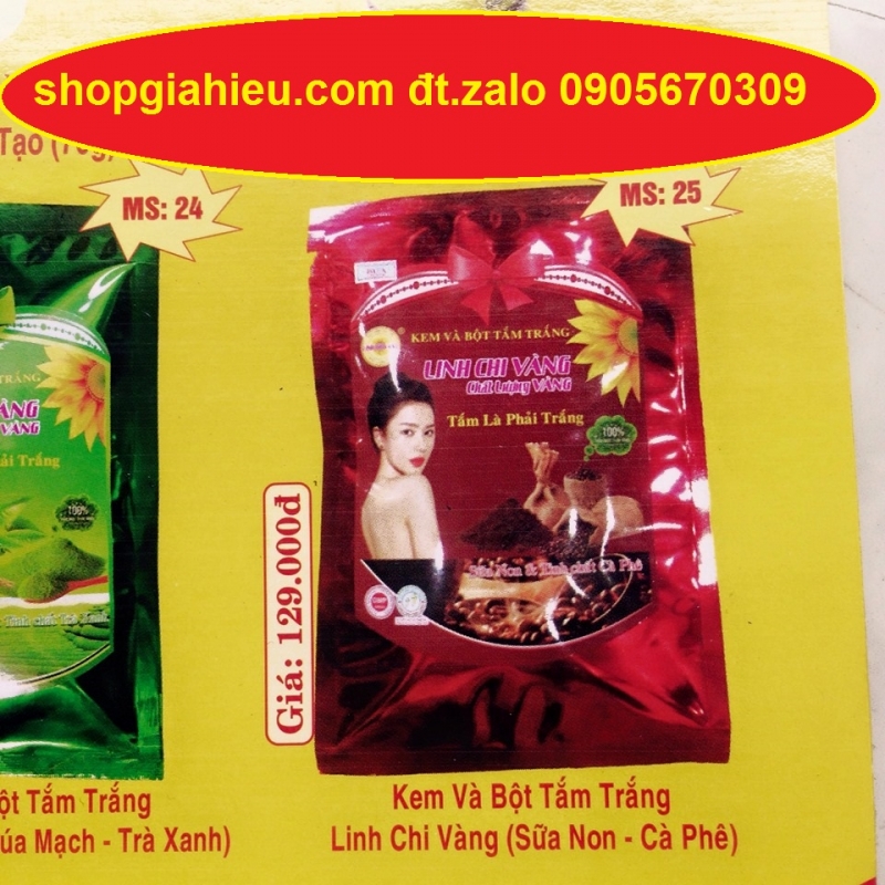 kem và bột tắm trắng linh chi vàng sữa non cafe kem và bột tắm trắng linh chi vàng sữa non cafe