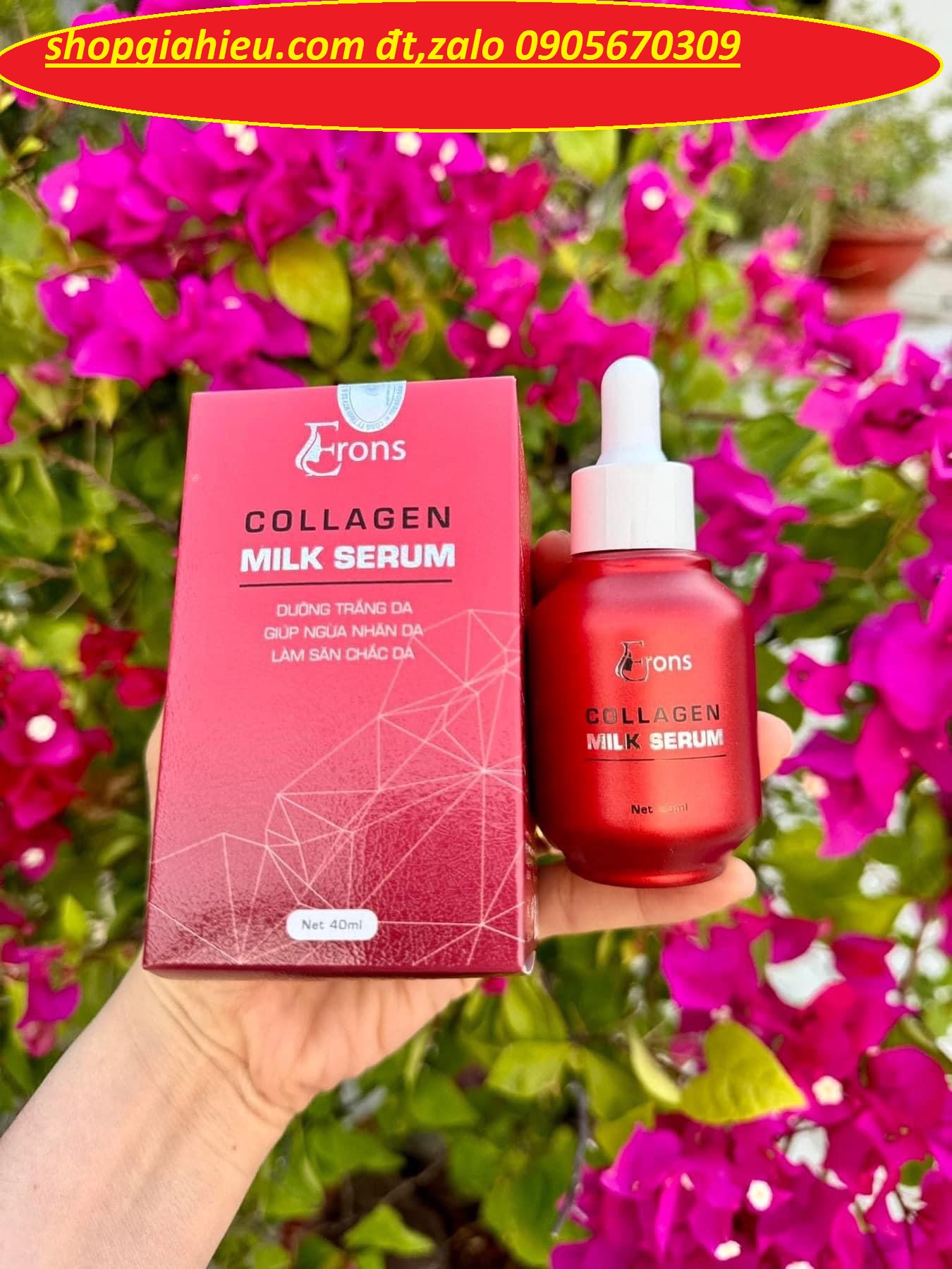 ERON serum dưỡng trắng , giúp ngừa nhăn da , săn chắc da 40ml CÔNG TY THIÊN PHÚ TÀI ERON serum dưỡng trắng , giúp ngừa nhăn da , săn chắc da 40ml CÔNG TY THIÊN PHÚ TÀI