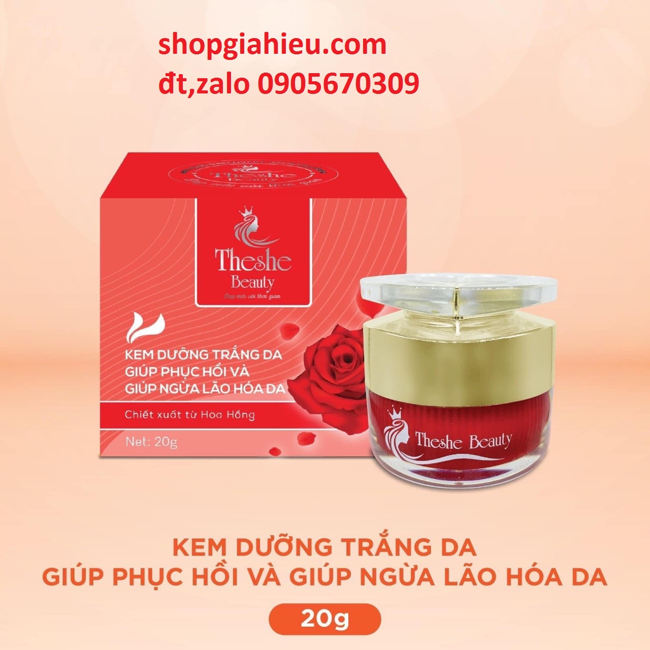Kem theshe beauty kem dưỡng trắng da giúp phục hồi , ngừa lão hóa da 20 công ty mỹ phẩm hải dương Kem theshe beauty kem dưỡng trắng da giúp phục hồi , ngừa lão hóa da 20 công ty mỹ phẩm hải dương