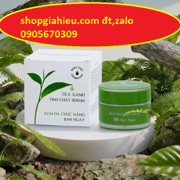 Kem đa chức năng ban ngày giúp trắng da giữ ẩm chống nắng se khít chân lông mờ dấu hiệu lão hóa nhật việt trà xanh 18g CÔNG TY NHẬT VIỆT Kem đa chức năng ban ngày giúp trắng da giữ ẩm chống nắng se khít chân lông mờ dấu hiệu lão hóa nhật việt trà xanh 18g CÔNG TY NHẬT VIỆT